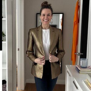 Zara – Gold Blazer (Size S)